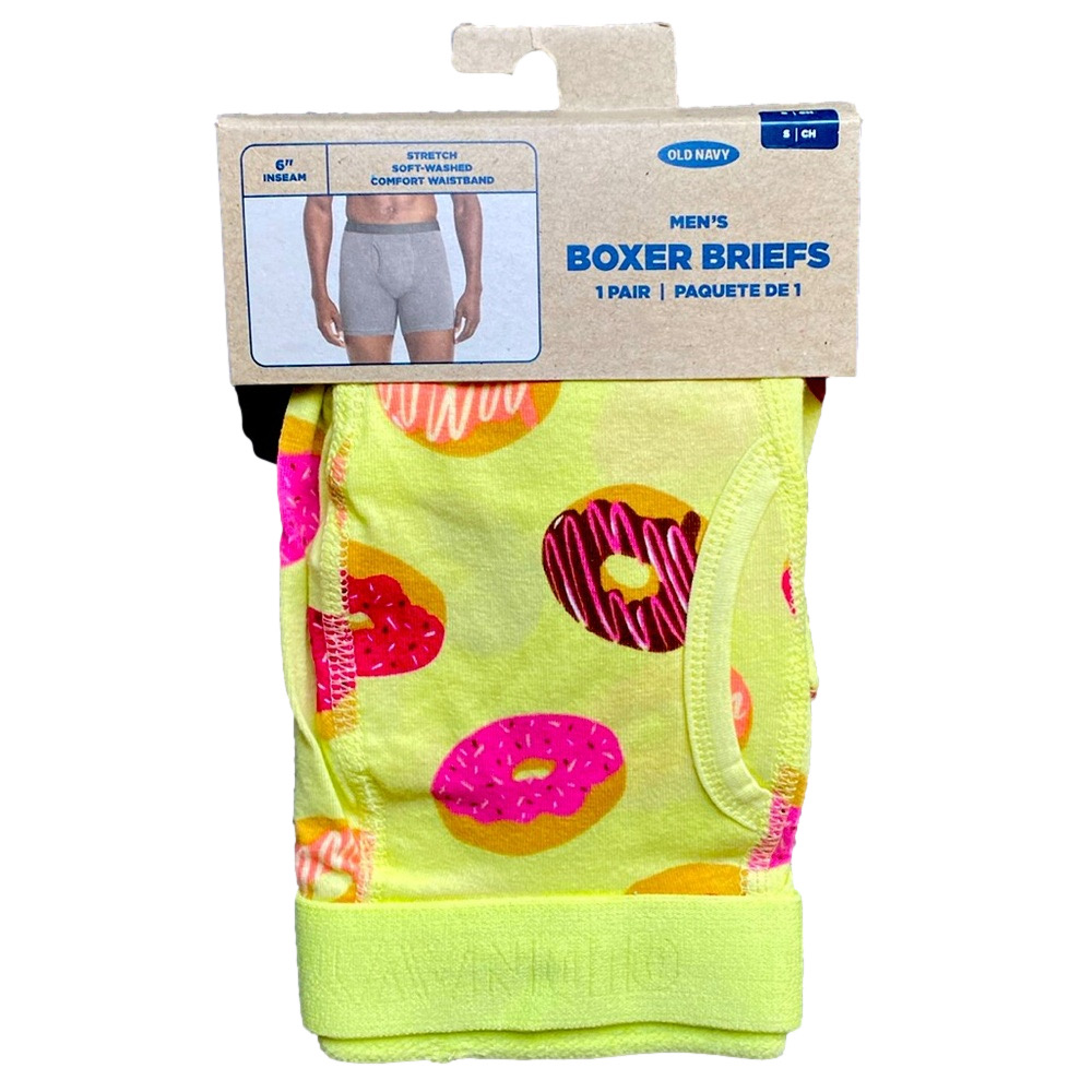 Mens Frosted Donuts Boxer Briefs - Size Small - Old Navy - NWT